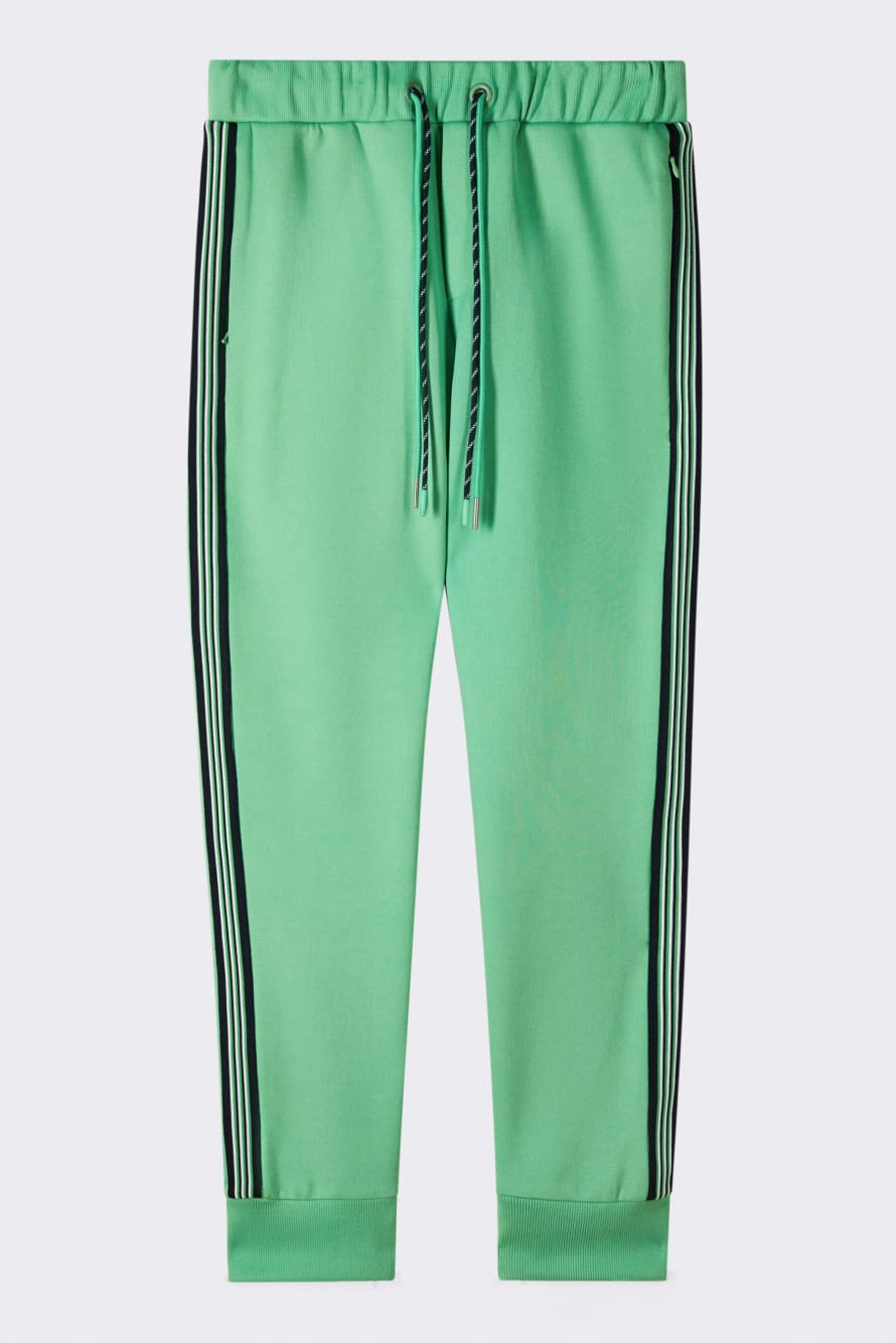 Pantal&oacute;n jogger con detalles laterales, Verde