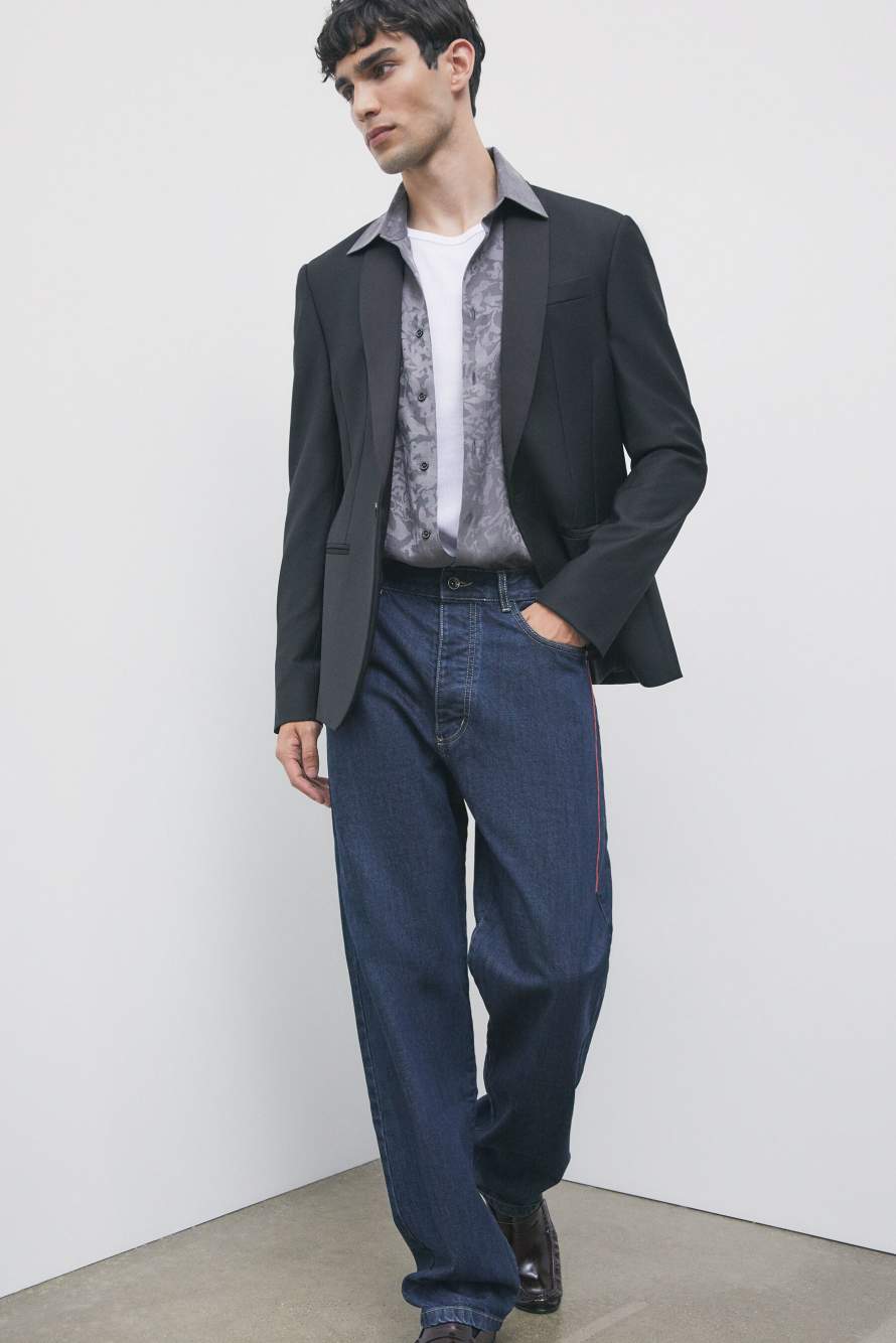 Chemise fluide en jacquard, Gris, Patrizia Pepe