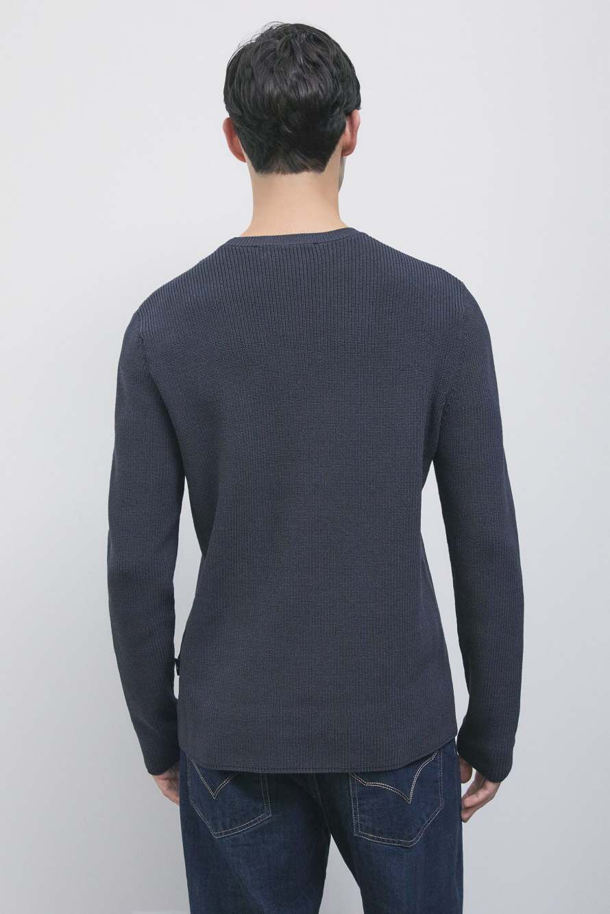 Slim-fit ribbed knit, Grey, Patrizia Pepe