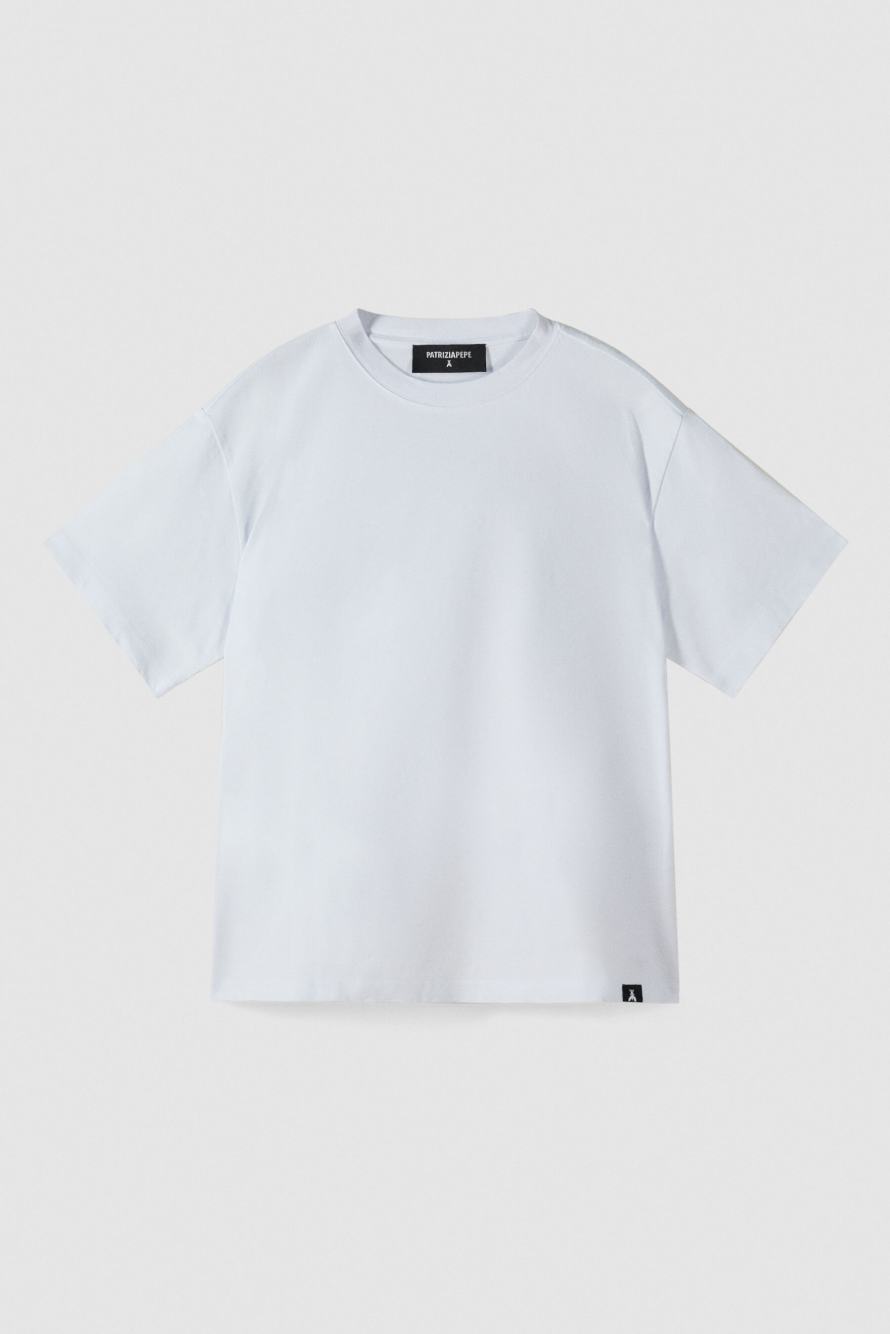 T-shirt oversize en coton &laquo; RIDE YOUR OWN RACE &raquo;, Patrizia Pepe
