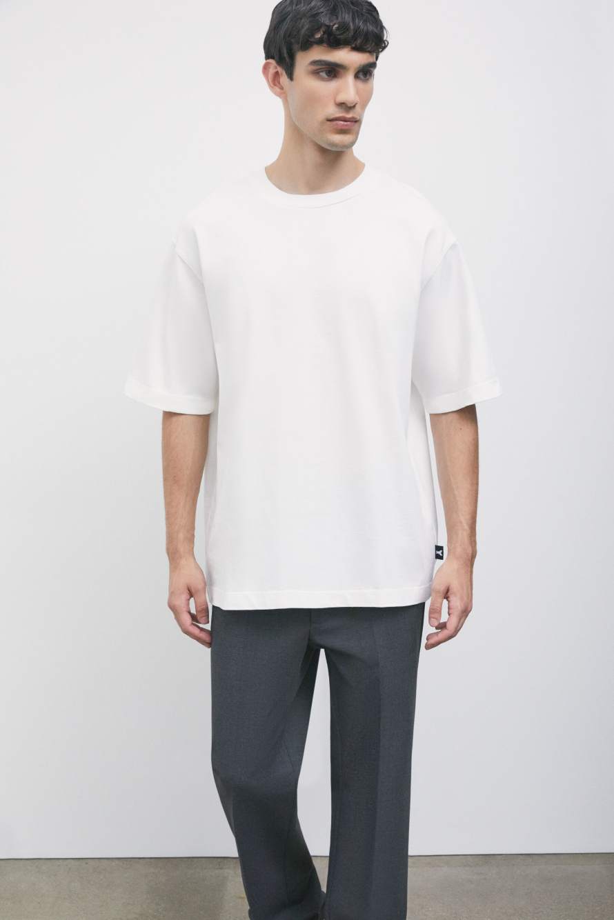 Cotton T-shirt with embroidery, White, Patrizia Pepe