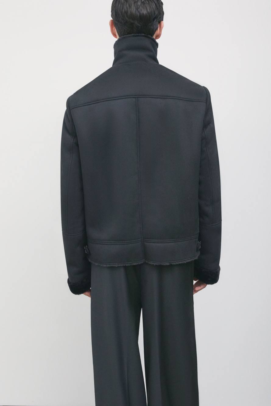 Veste matelass&eacute;e avec col souple, Noir, Patrizia Pepe