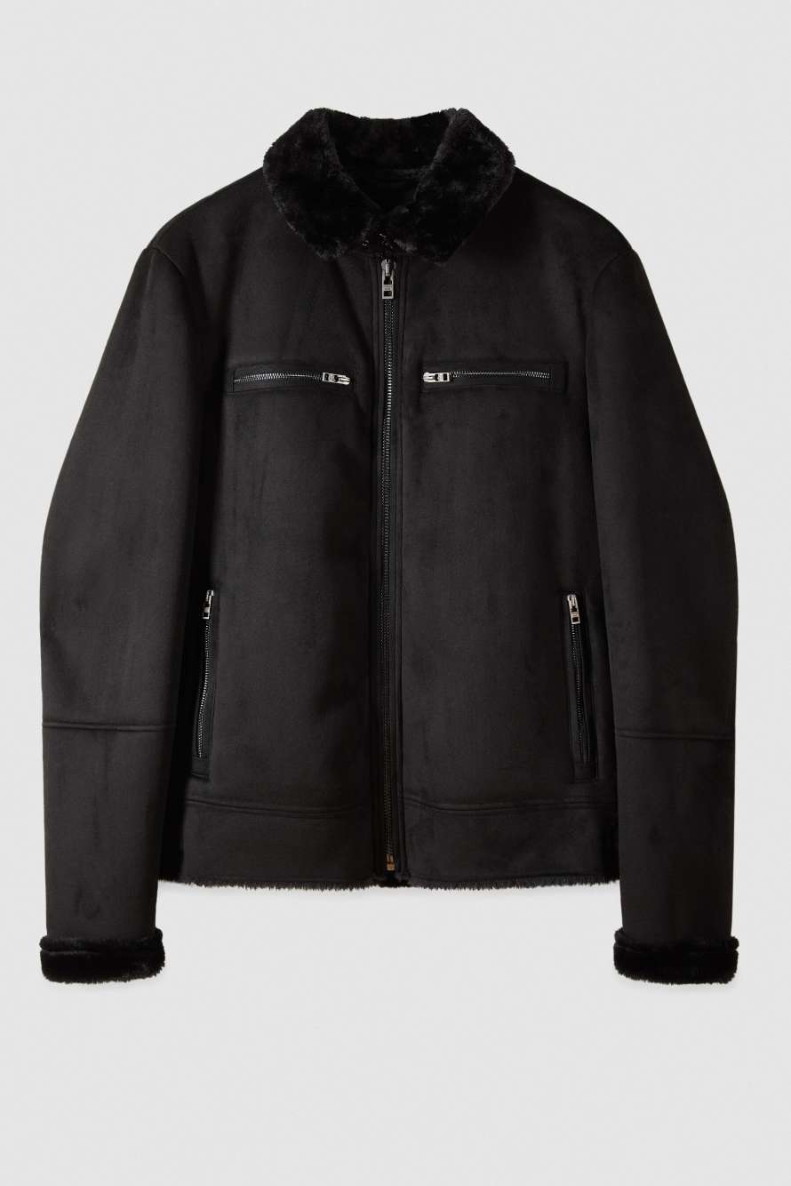 Veste matelass&eacute;e avec col souple, Noir, Patrizia Pepe