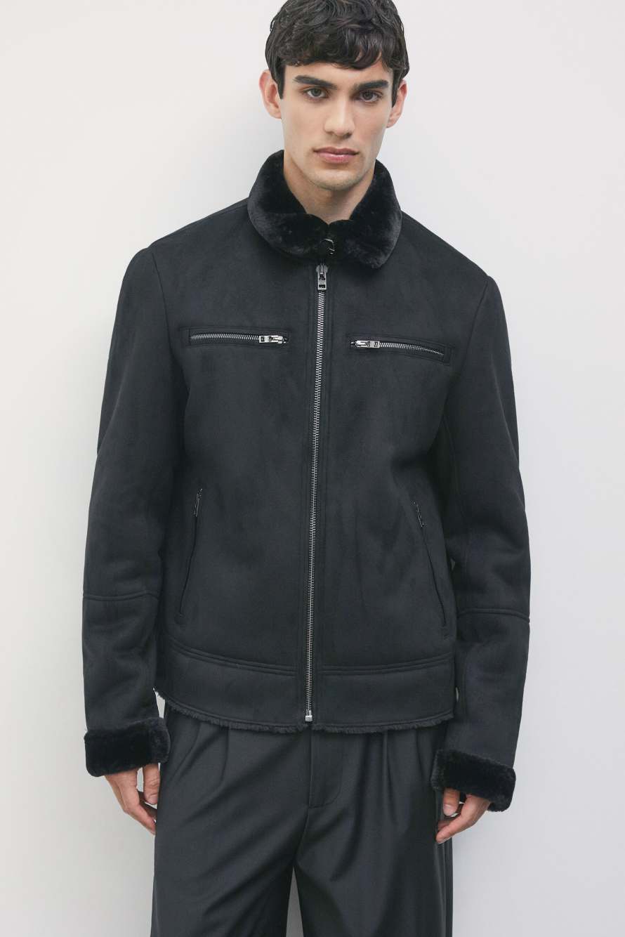 Veste matelass&eacute;e avec col souple, Noir, Patrizia Pepe
