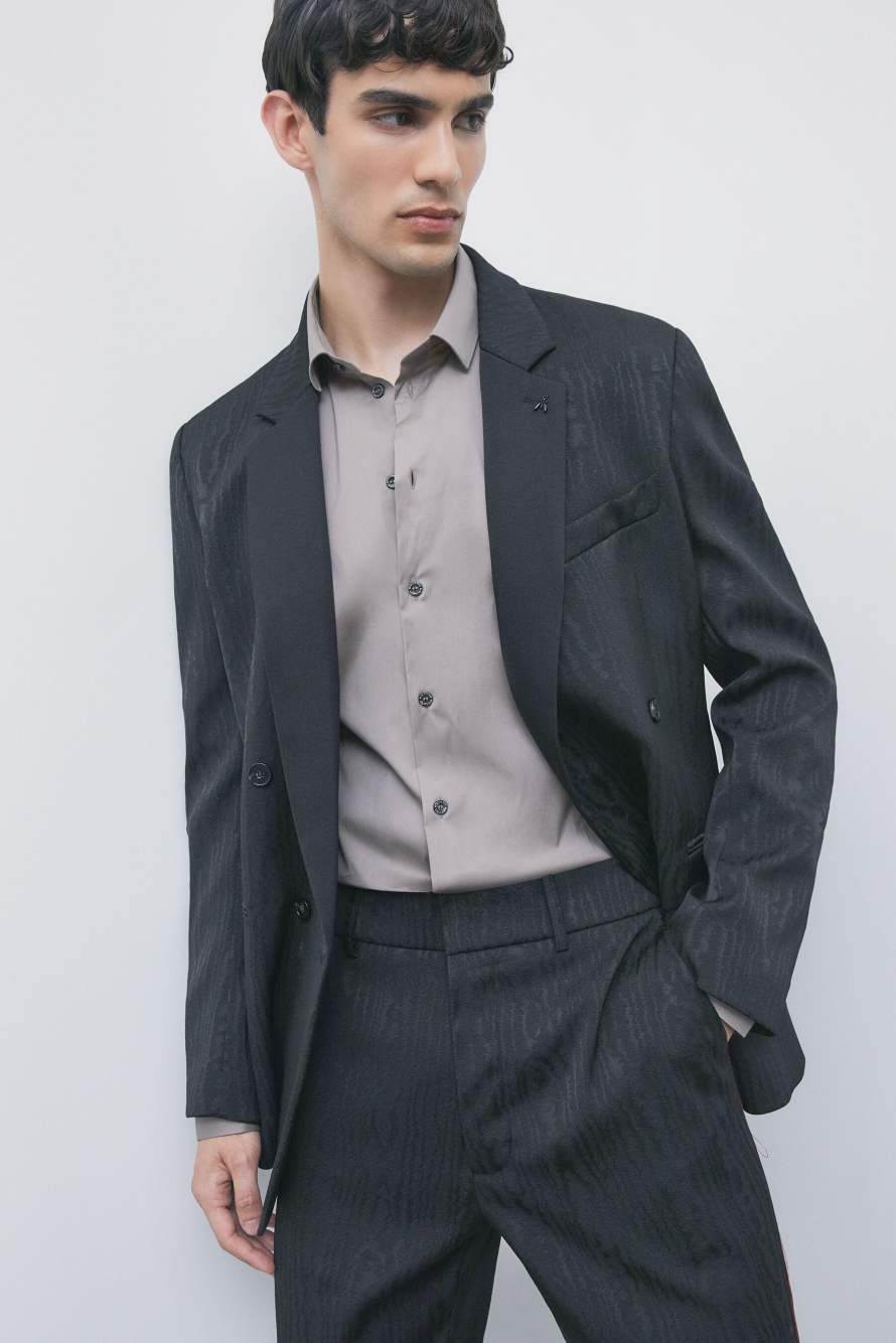 Chemise slim fit &laquo; ESSENTIAL &raquo; en popeline, Gris, Patrizia Pepe