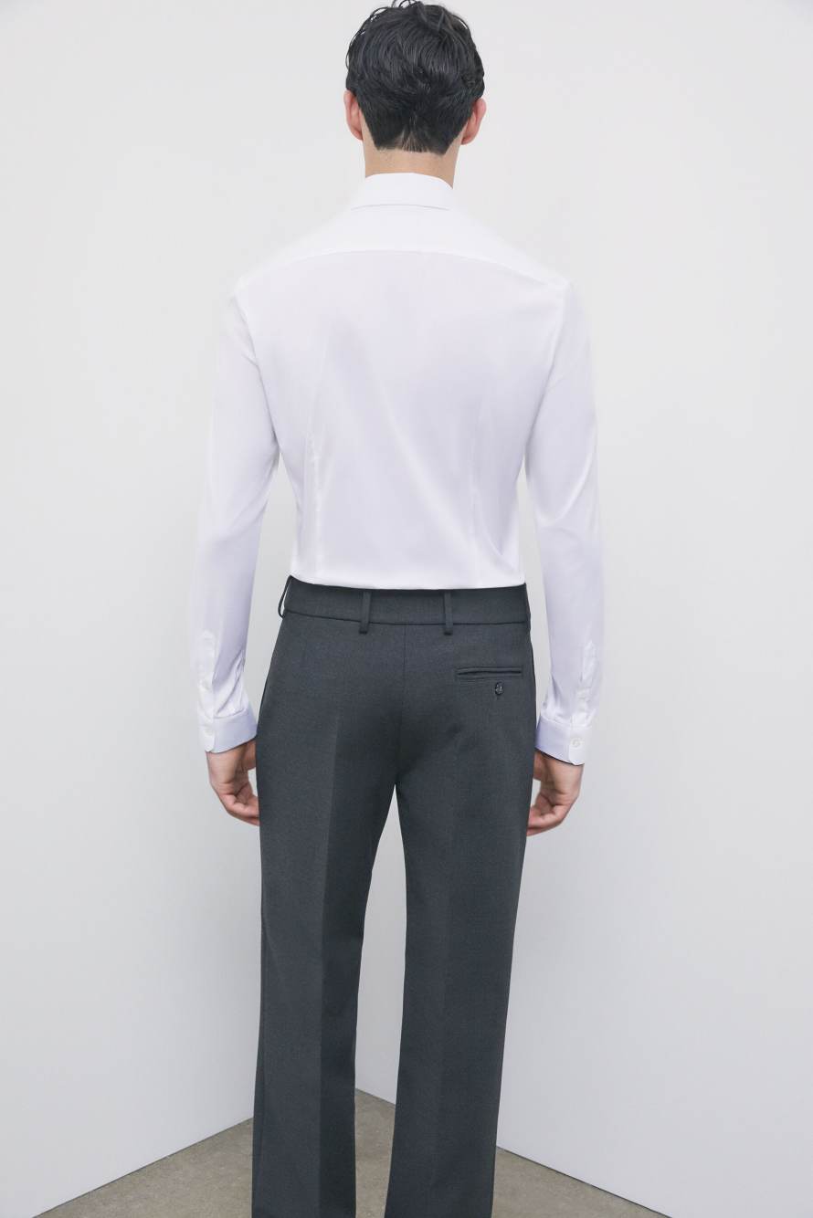 Chemise slim fit &laquo; ESSENTIAL &raquo; en popeline, Blanc, Patrizia Pepe
