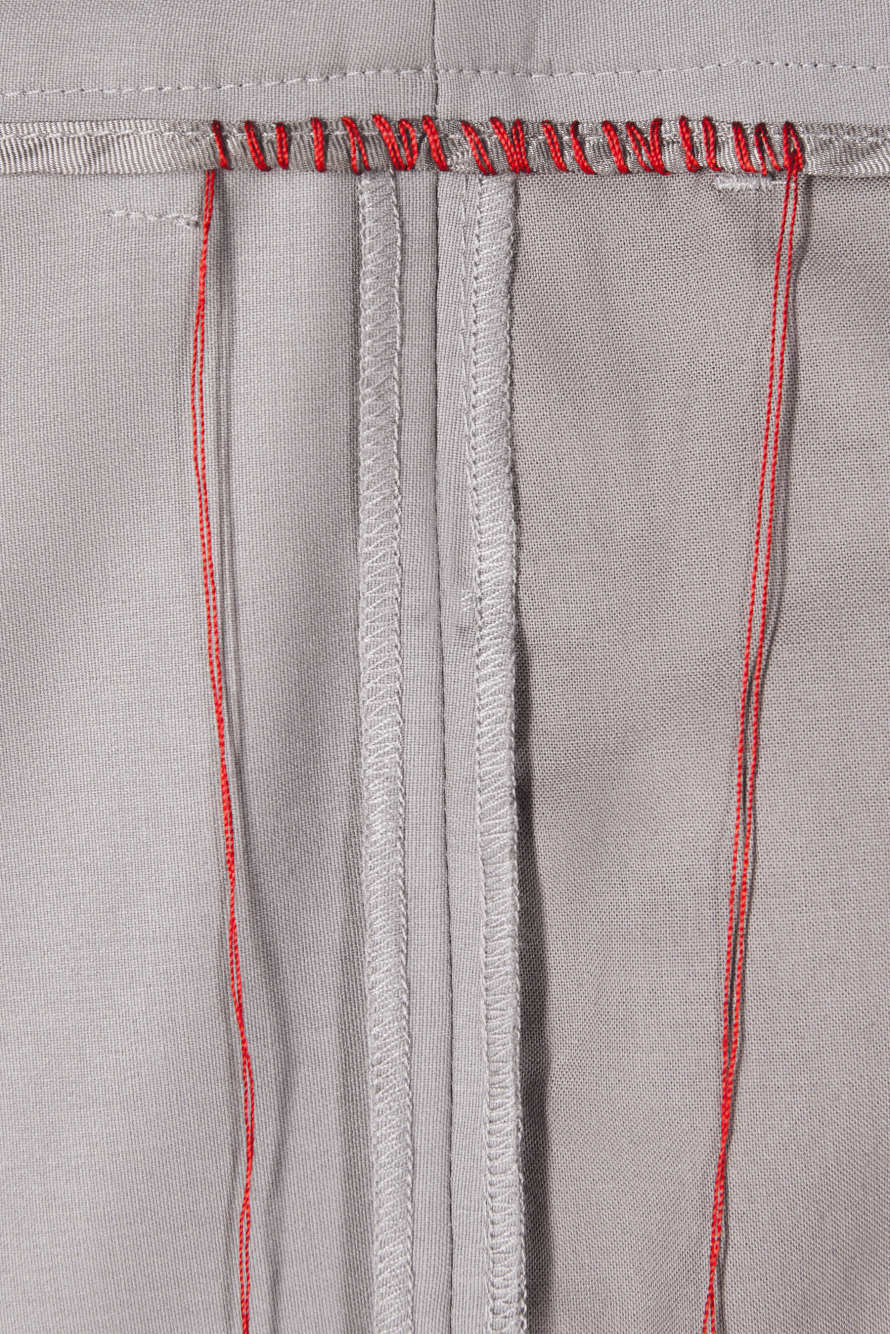 Slim-fit trousers in a stretch wool blend, Grey, Patrizia Pepe