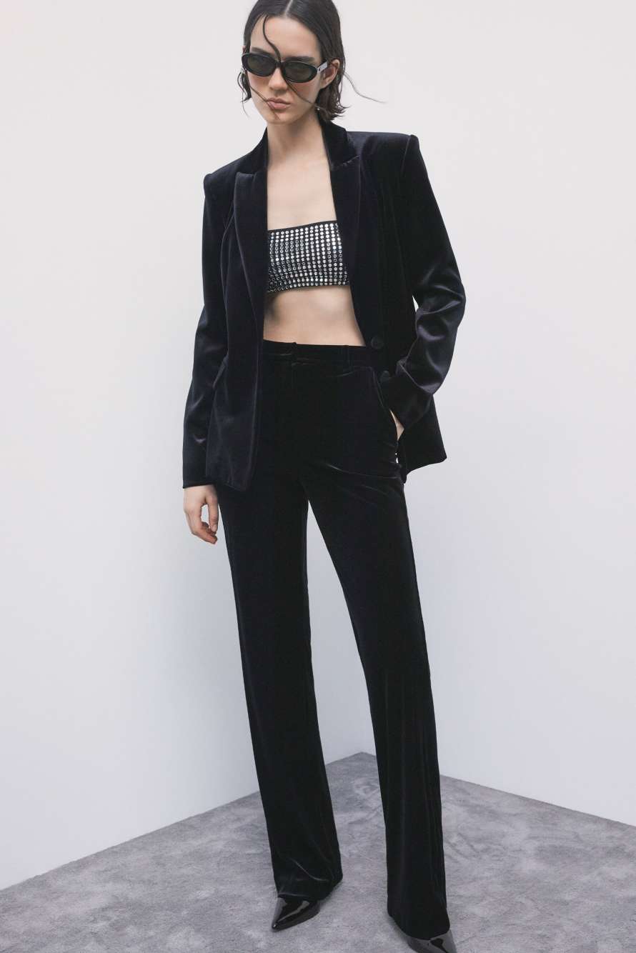 Jeweled top, Black, Patrizia Pepe