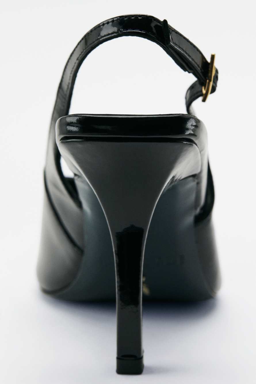Slingback, Black, Patrizia Pepe