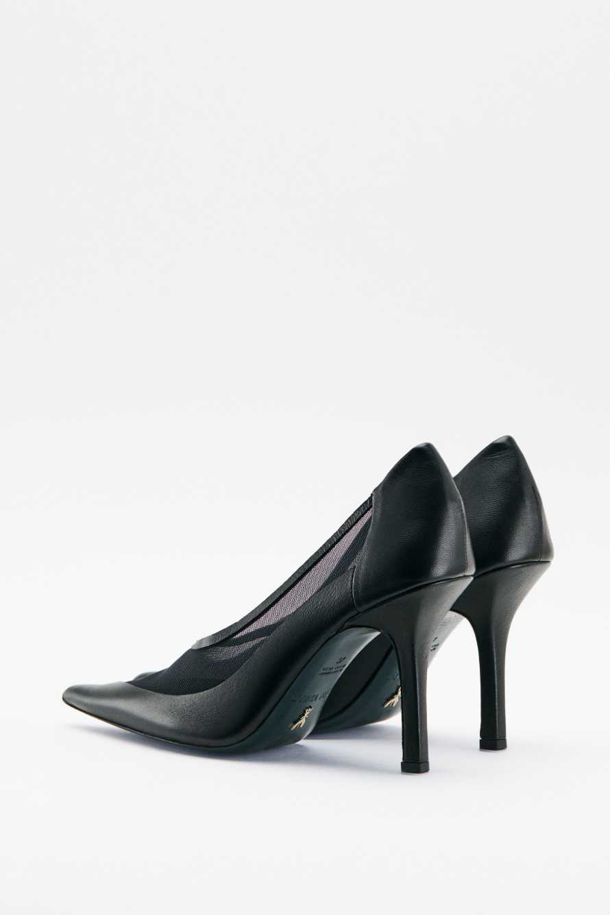 &ldquo;Vedo Non Vedo&rdquo; Minimal Shape pumps, Black, Patrizia Pepe