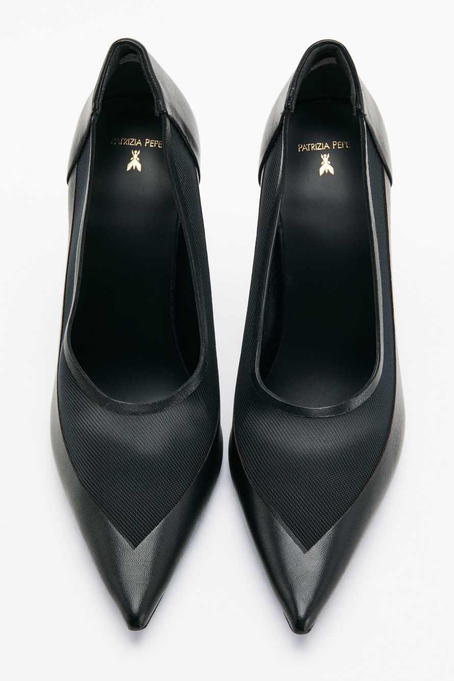&ldquo;Vedo Non Vedo&rdquo; Minimal Shape pumps, Black, Patrizia Pepe
