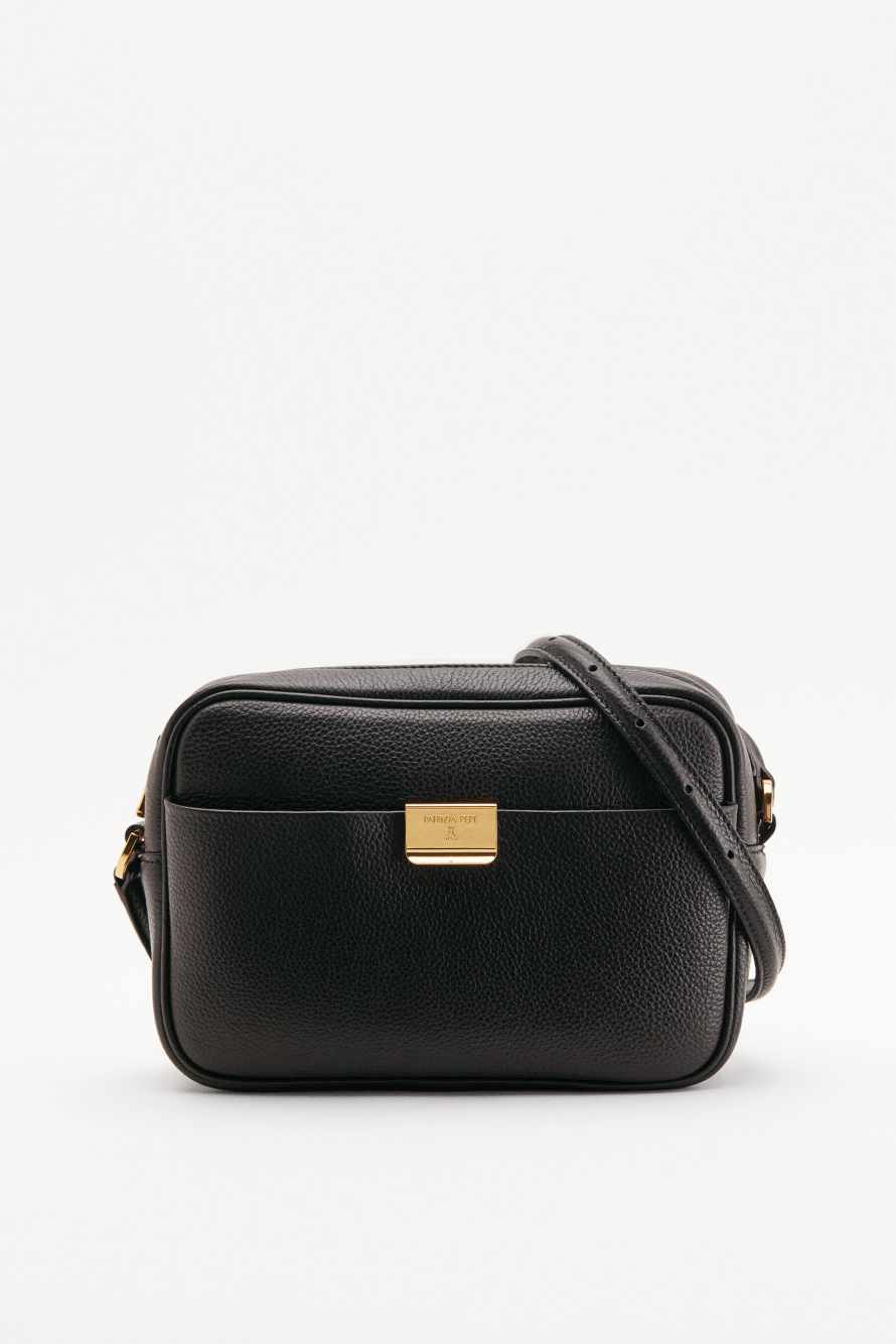 All Day leather crossbody bag, Brown, Patrizia Pepe