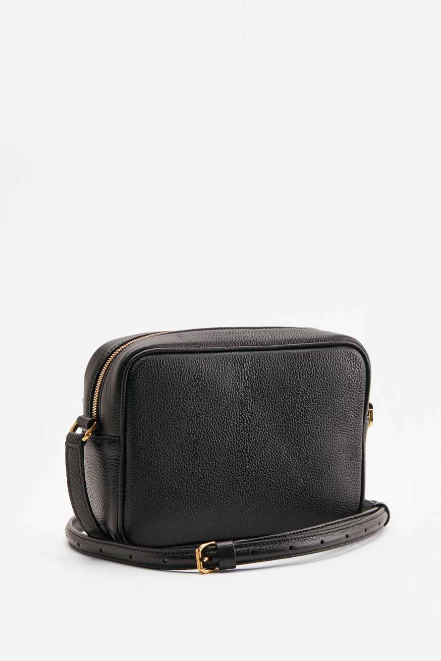 All Day leather crossbody bag, Brown, Patrizia Pepe
