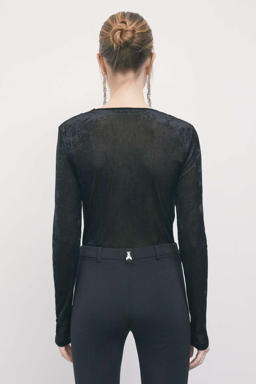 Jersey tipo body, Negro