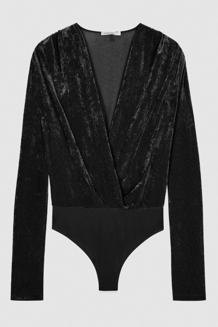 Jersey tipo body, Negro