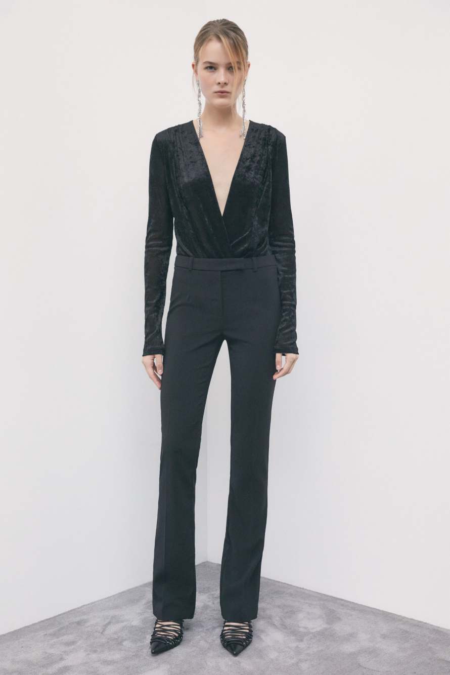 Jersey tipo body, Negro