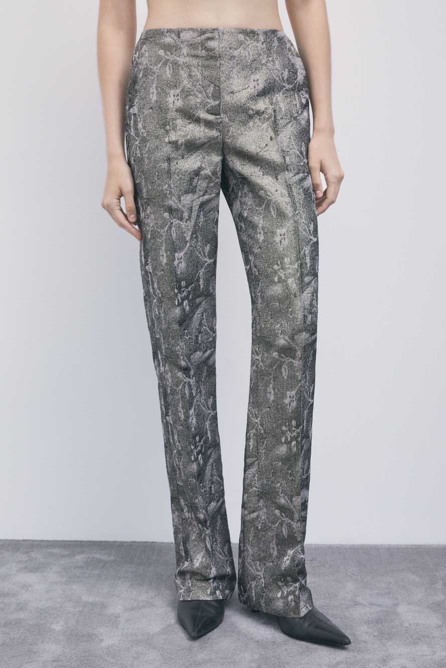 Jacquard Tailored Pants, Abstract Fantasy, Patrizia Pepe