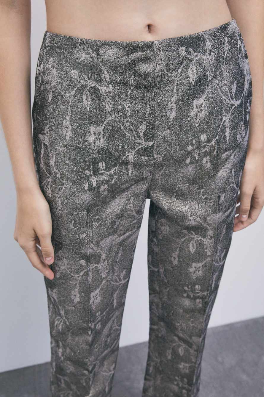 Jacquard Tailored Pants, Abstract Fantasy, Patrizia Pepe