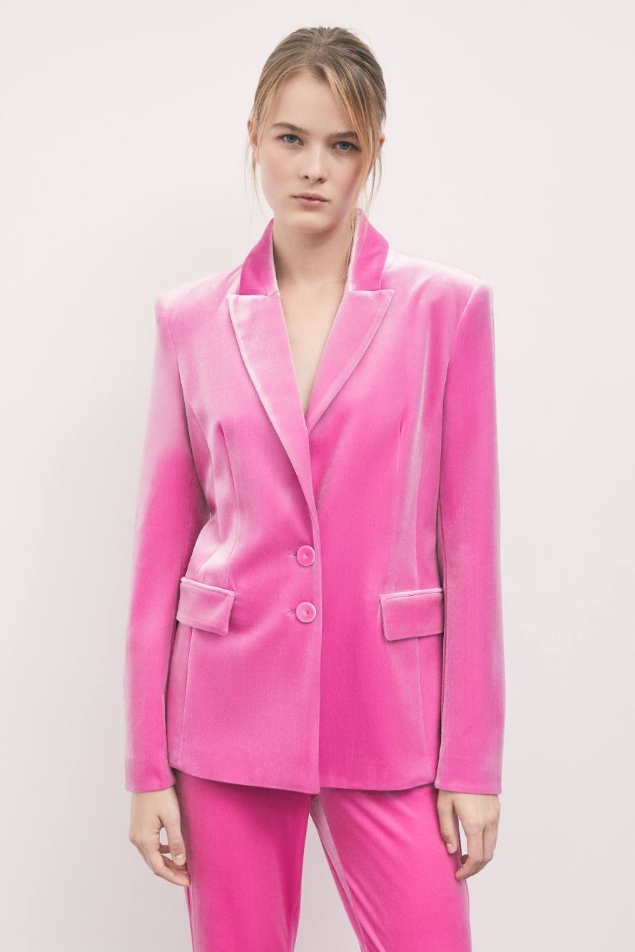 Velvet Jacket, Pink, Patrizia Pepe